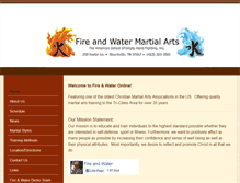 Tablet Screenshot of fireandwateronline.org